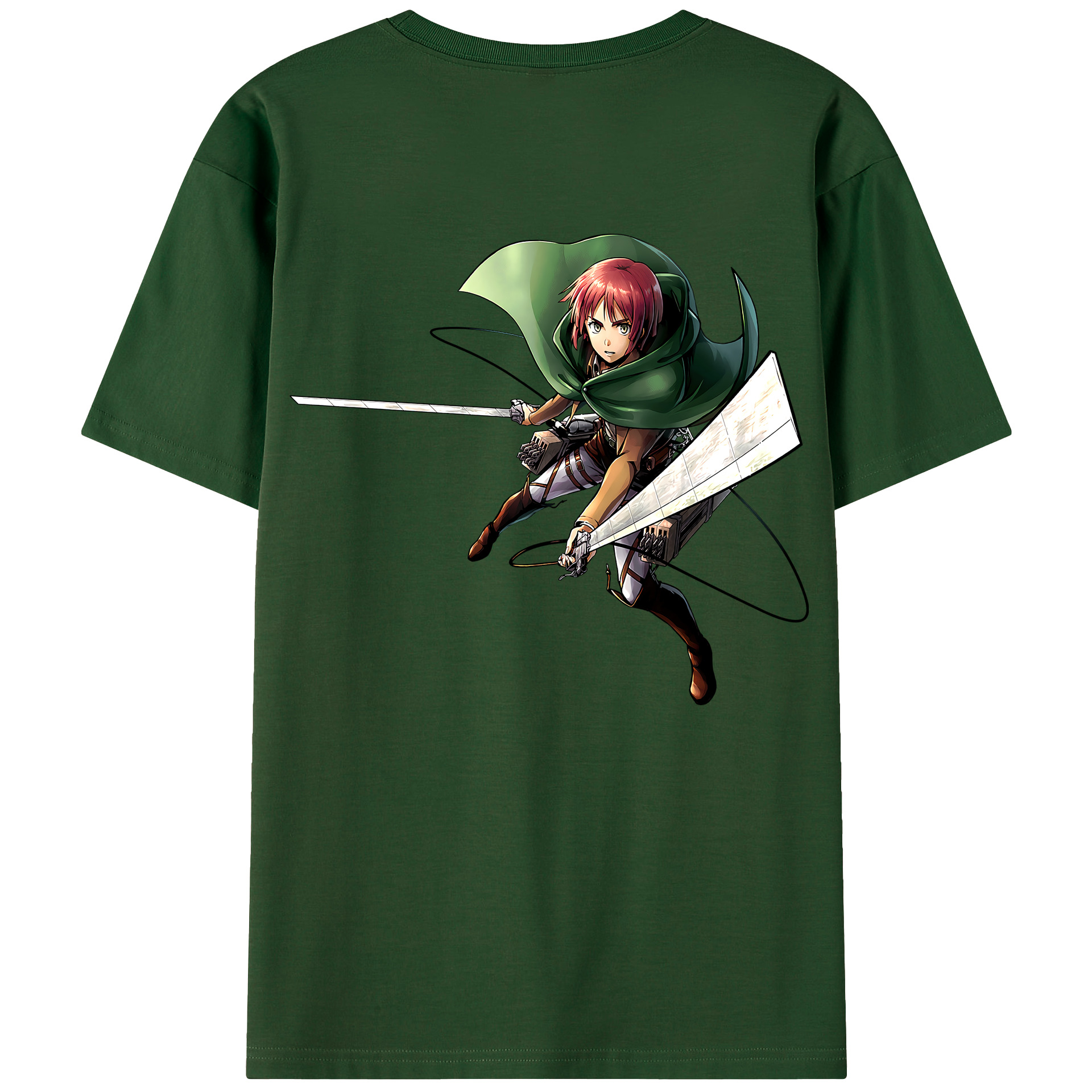 （画像用） 進撃の巨人 Attack on Titan 綿100％半袖Tシャツ（背面プリント）